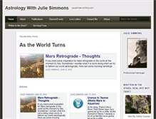 Tablet Screenshot of juliesimmons.ca